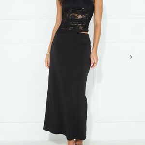 Hello Molly Black Maxi Pencil Dress